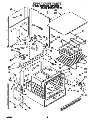 Upper oven