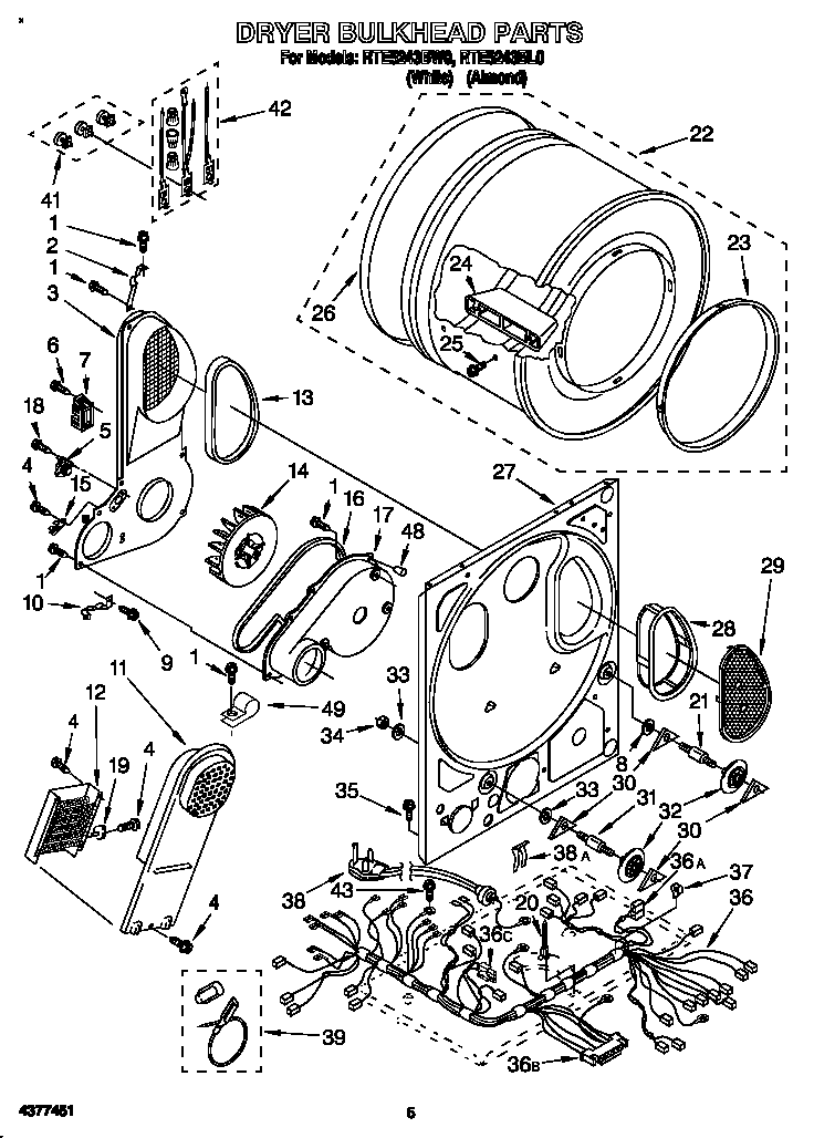 Dryer bulkhead