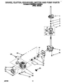 Brake, clutch, gearcase, motor and pump