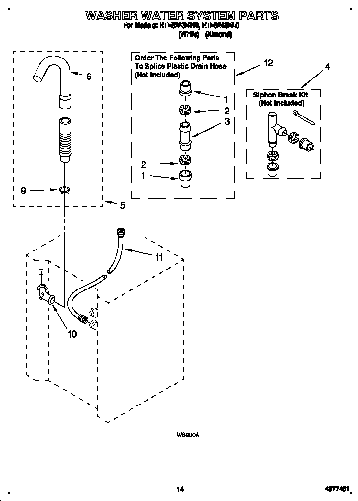 Washer water system