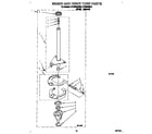 Roper RTE5243BW0 brake and drive tube diagram