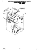 Dryer support and washer
