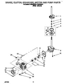 Brake, clutch, gearcase, motor and pump