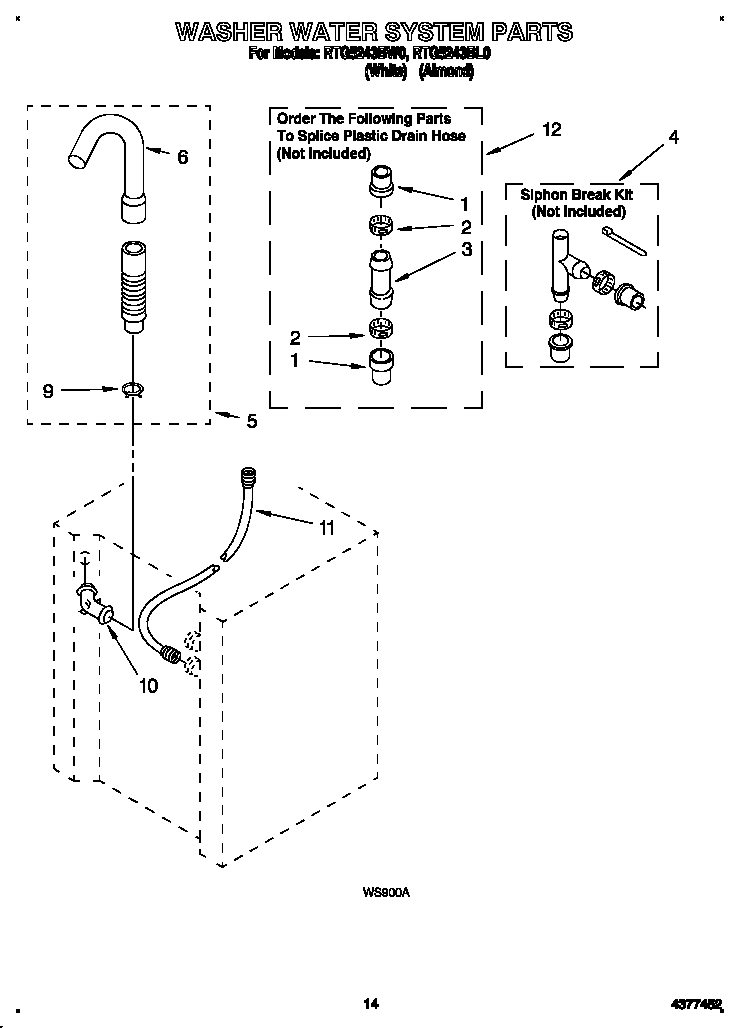 Washer water system