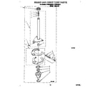 Roper RTG5243BW0 brake and drive tube diagram