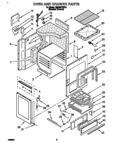Oven and drawer