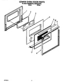 Lower oven door