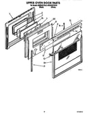 Upper oven door