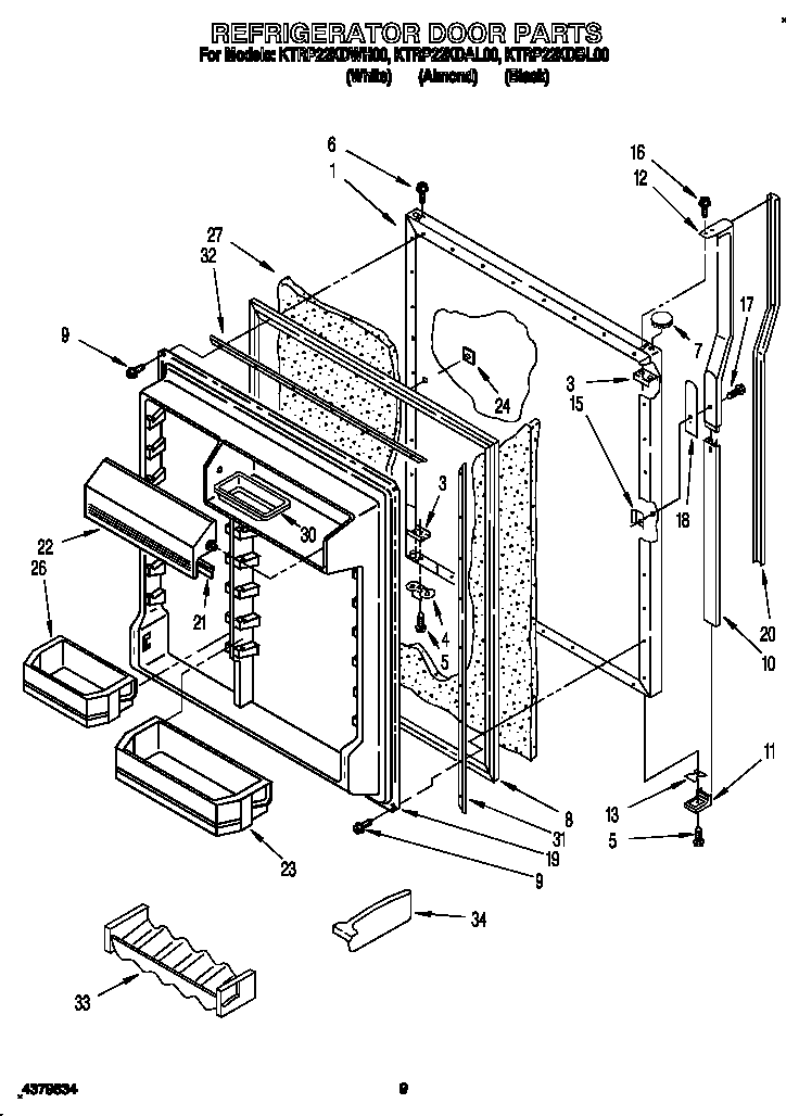 Refrigerator door