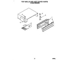 KitchenAid KSSS42MDX00 top grille and unit cover diagram