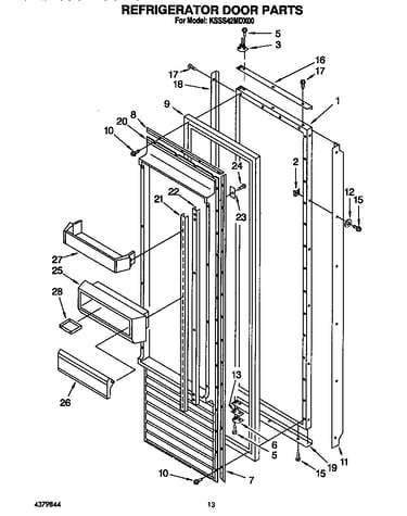 Refrigerator door