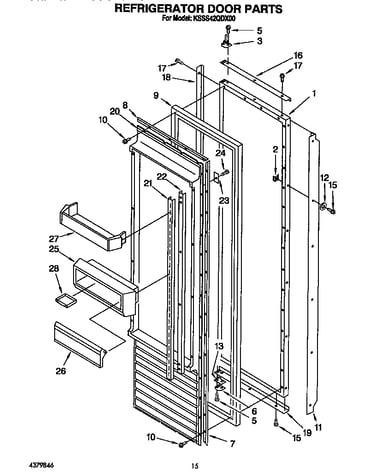 Refrigerator door