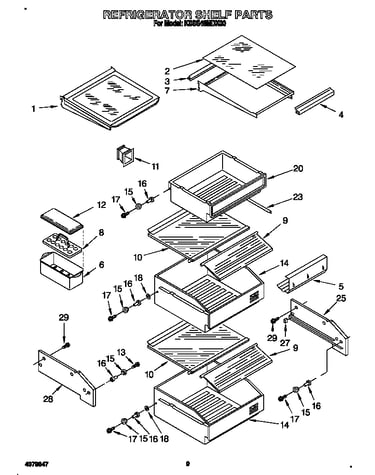 Refrigerator shelf