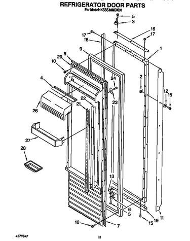 Refrigerator door