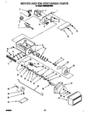Motor and ice container