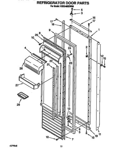 Refrigerator door