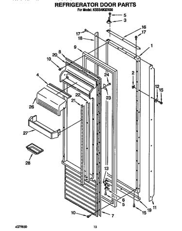 Refrigerator door