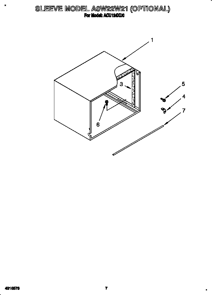 Sleeve model a0w22w21