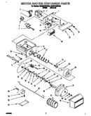 Motor and ice container