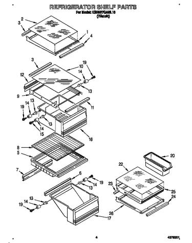 Refrigerator shelf