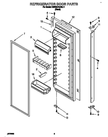 Refrigerator door