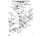 Whirlpool CSP2761AW1 control panel and separator diagram