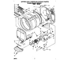 Whirlpool CSP2761AW1 upper and lower bulkhead diagram