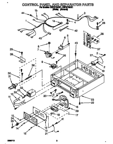 Control panel and separator