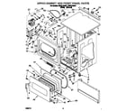 Whirlpool CSP2770AW1 upper cabinet and front panel diagram