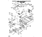 Whirlpool CSP2760AW1 control panel and separator diagram