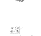 Whirlpool CSP2771AW1 dryer exhaust kit diagram