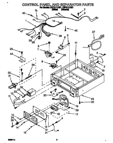 Control panel and separator