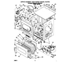 Whirlpool CSP2771AW1 upper cabinet and front panel diagram