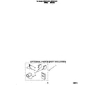 Whirlpool CSP2771AN1 dryer exhaust kit diagram