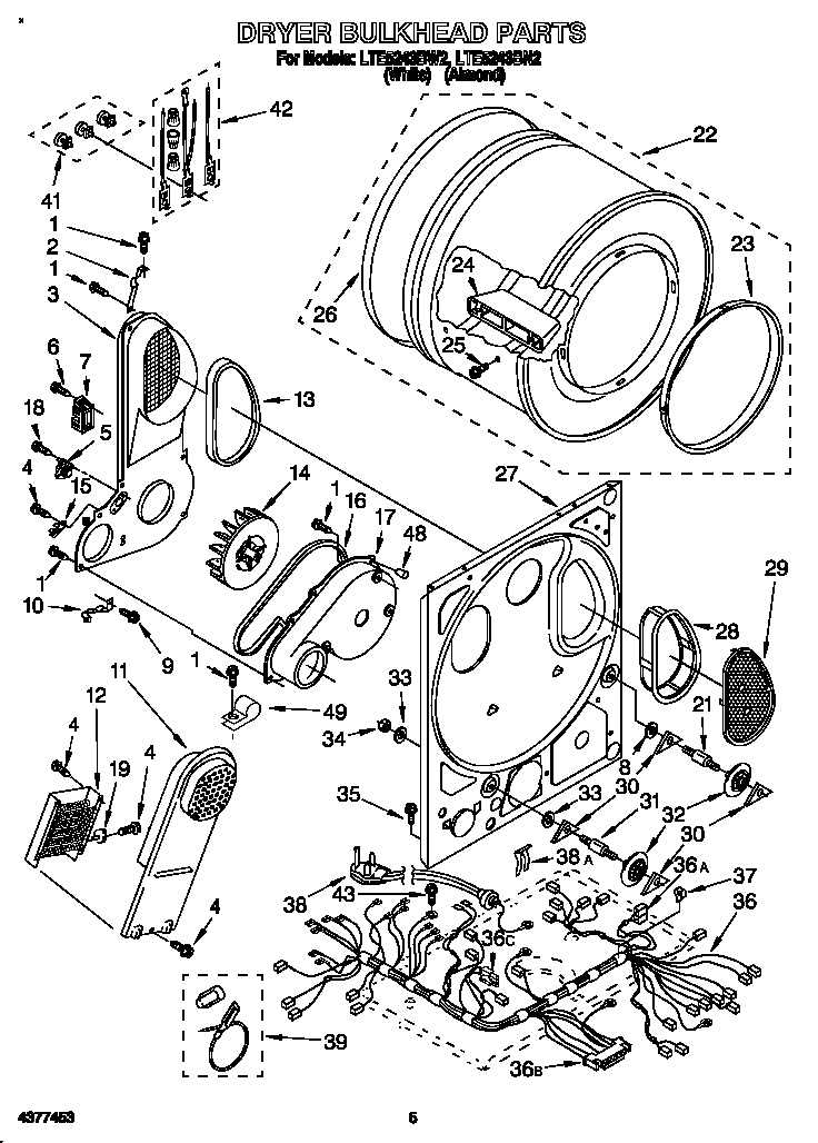 Dryer bulkhead