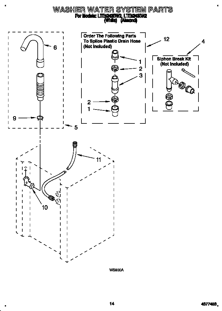 Washer water system