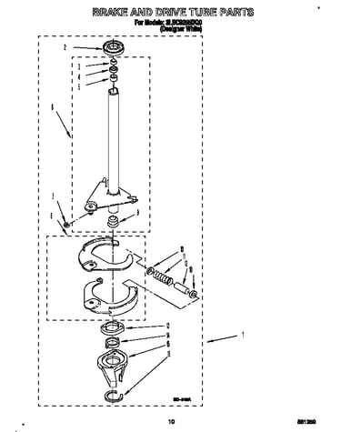 Brake and drive tube