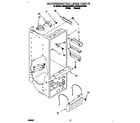 Whirlpool 3ED22DQXBN03 refrigerator liner diagram