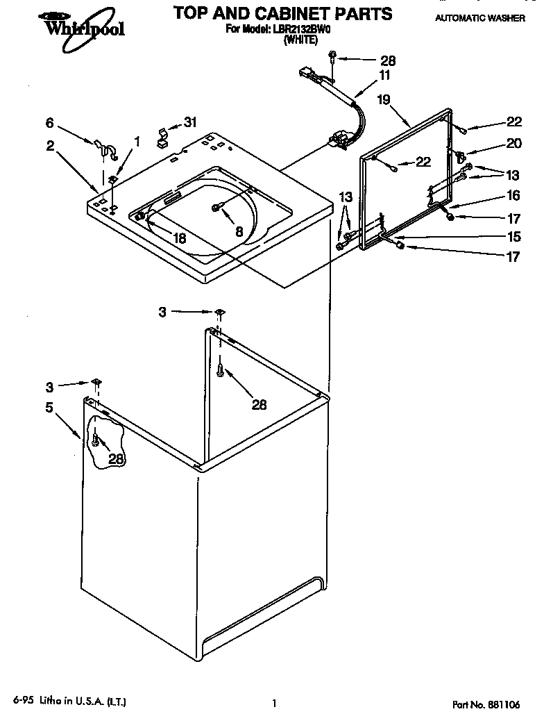 Top and cabinet