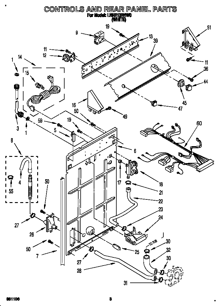 Controls and rear panel