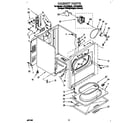 Whirlpool LEC7848DZ0 cabinet diagram