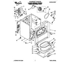 Whirlpool LER7848DQ0 cabinet diagram