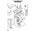 Whirlpool LER7848DQ0 top and console diagram