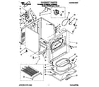 Whirlpool LET8858DQ0 cabinet diagram