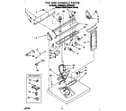 Whirlpool LER8858DQ0 top and console diagram
