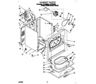 Whirlpool LEV7848DQ0 cabinet diagram