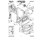 Whirlpool LEP6848AW2 cabinet diagram