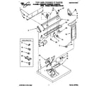 Whirlpool LER6634DW0 top and console diagram