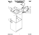 Whirlpool LSR8244DQ0 top and cabinet diagram