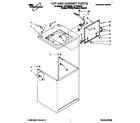 Whirlpool LST7233DZ0 top and cabinet diagram